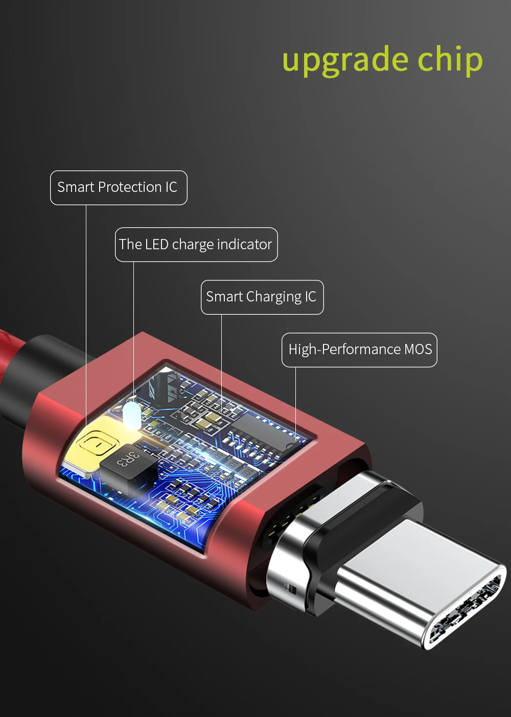 Wsken Магнитный usb type c кабель для samsung S9 huawei P20 Xiaomi mi8 Быстрая зарядка магнит USB-C type C зарядное устройство Шнур type-c устройство