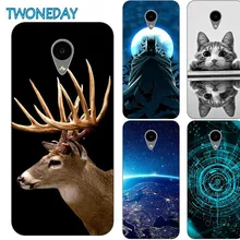 Funda de teléfono funda de Elk Frozen para Lenovo S860, Lenovo S 860, funda trasera de silicona blanda con Gato bonito y flor