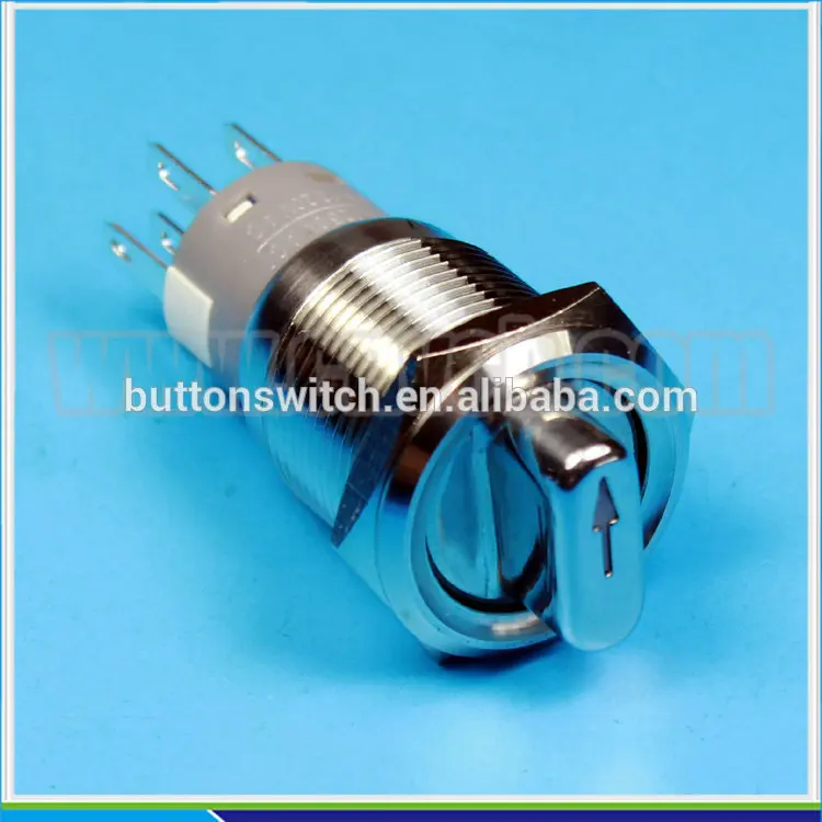 1930 19mm stainless steel waterproof metal led illuminated 2 position or 3 position selecter switch