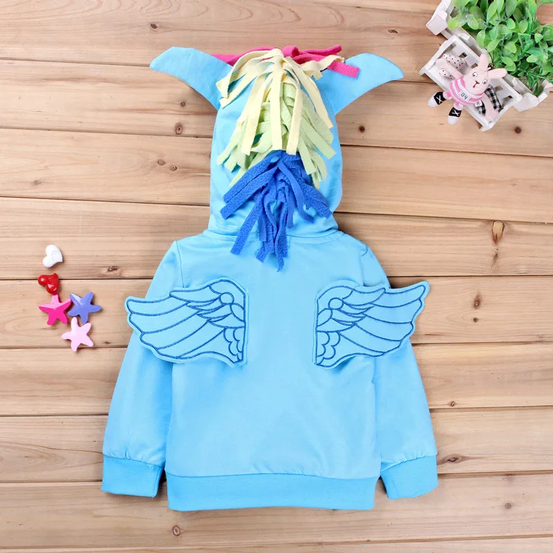 Детская куртка с милой пони для девочек Детские жакеты куртки и другая верхняя одежда Meninas весенне-осенние куртки DS40