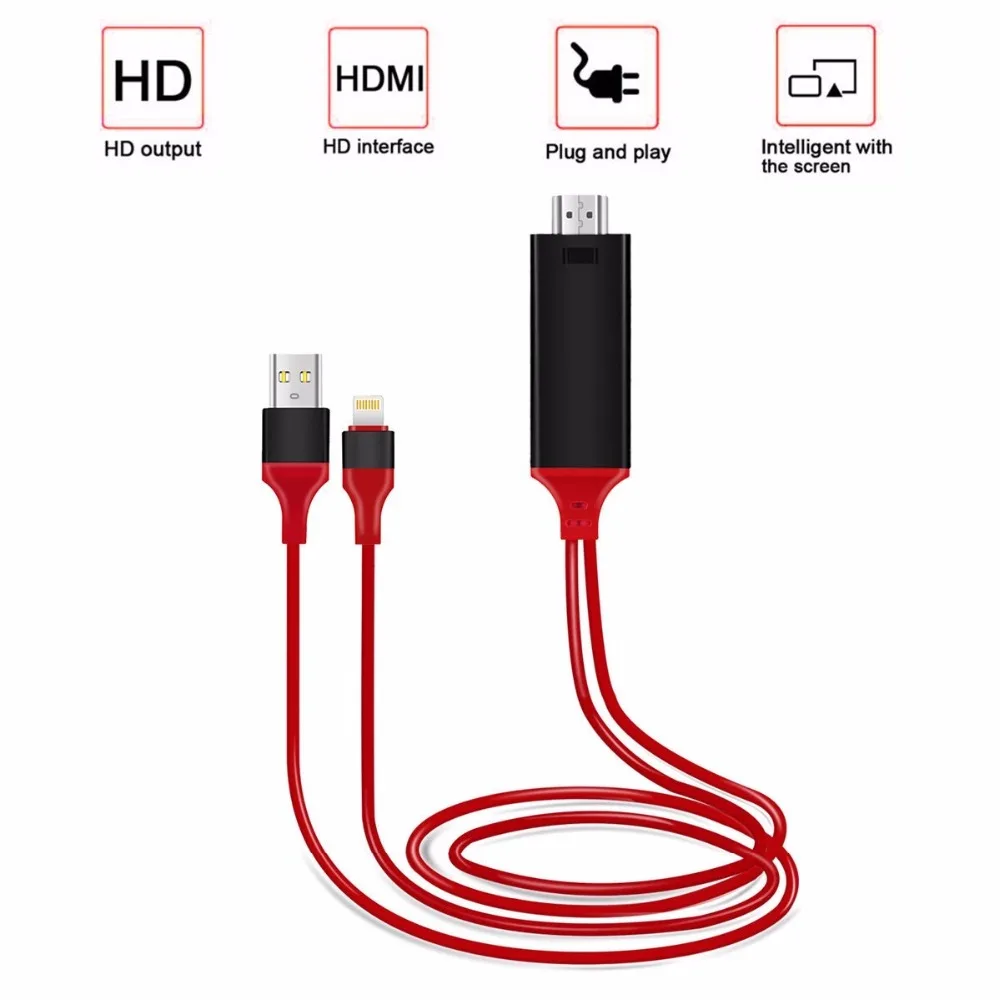 Znnco цифровой av-адаптер к HDMI адаптер 1080 P Кабель-адаптер для iPhone/iPad/iPod зеркало на HDTV