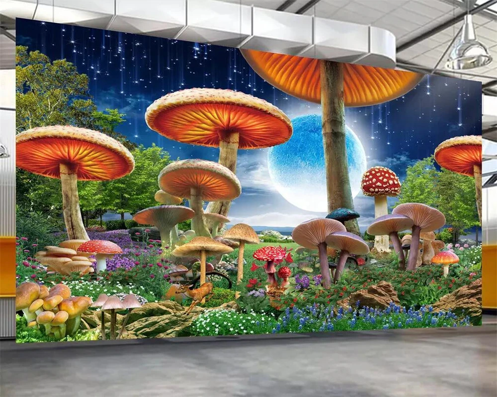 3d 2024 mushroom wallpaper