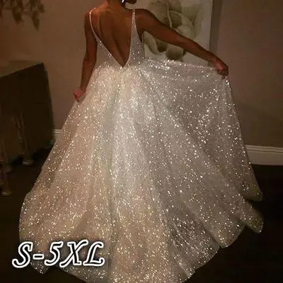 2019 sequin dress maxi lace white dress Organza women dress V-Neck Wedding backless dress bodycon dresses woman party night 2019 sequin dress maxi lace white dress Organza women dress V-Neck Wedding backless dress bodycon dresses woman party night