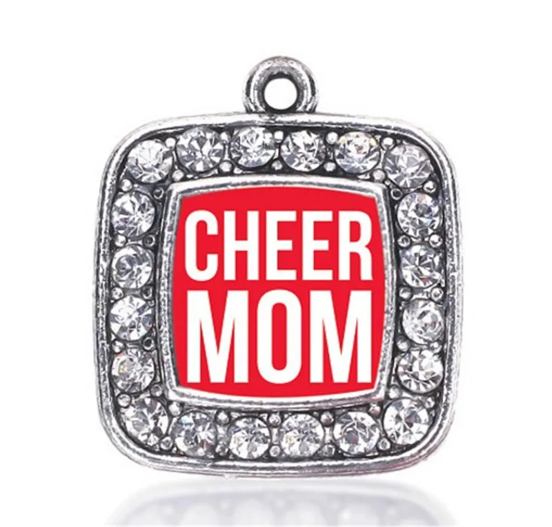 all the CHEER MOM Classic Square CHARM all the CHEER MOM Classic Square CHARM