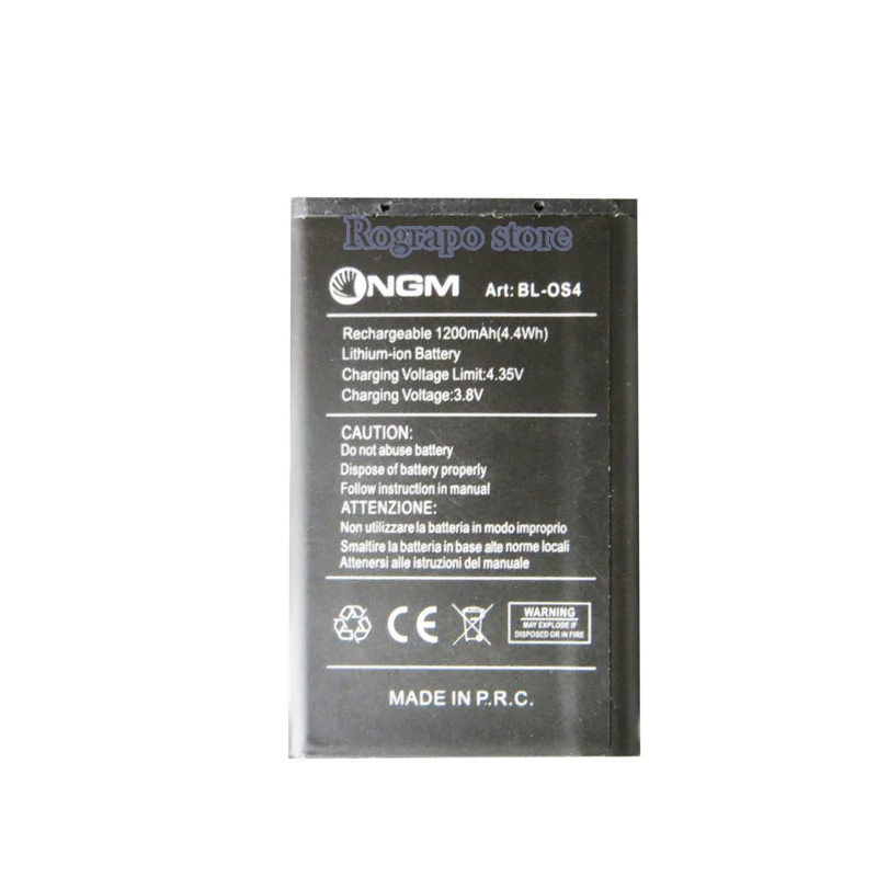 

Hot Selling 1200mAh BL-OS4 High Quality Replacement Battery For NGM art BL-OS4 BL-0S4 BL 0S4 Mobile Phone +track code