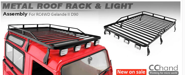 Portaequipajes De Techo De Metal Rc A Escala 110 Para Scx10 Portaequipajes De Techo De Metal Rc A Escala 110 Para Scx10