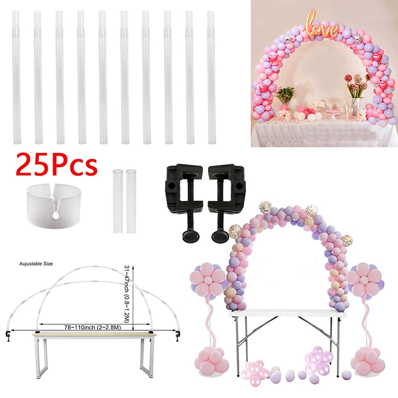 

Party Balloon arch kit Props Pole Festival Frame Wedding Birthdays Column Stick Plastic Rod Base DIY Decoration