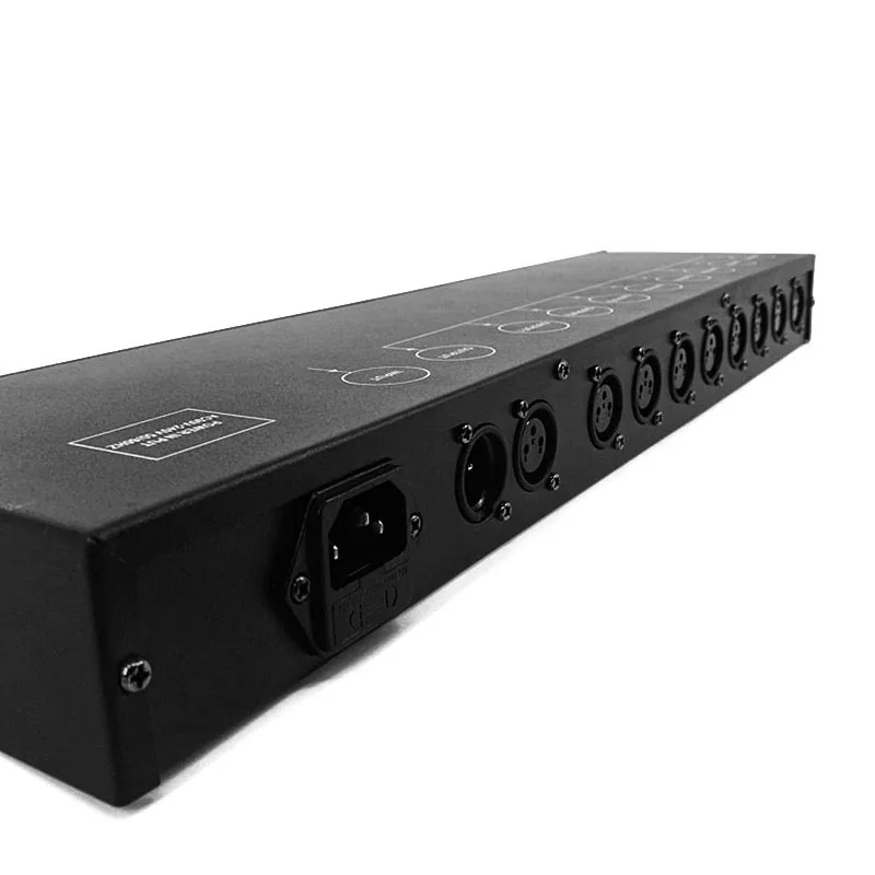 DMX 8 способ дистрибьютор 8CH DMX512 светильник 8 выходных портов контроллер Диммер сценический светильник разделитель усилителя сигнала