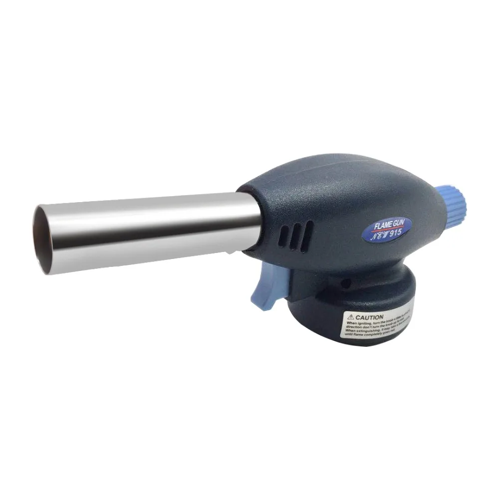 

Flame Gas Torch Flamethrower Butane Burners Lighter Outdoor Camping BBQ Soldering Welding Automatic Piezoelectricity Ignite