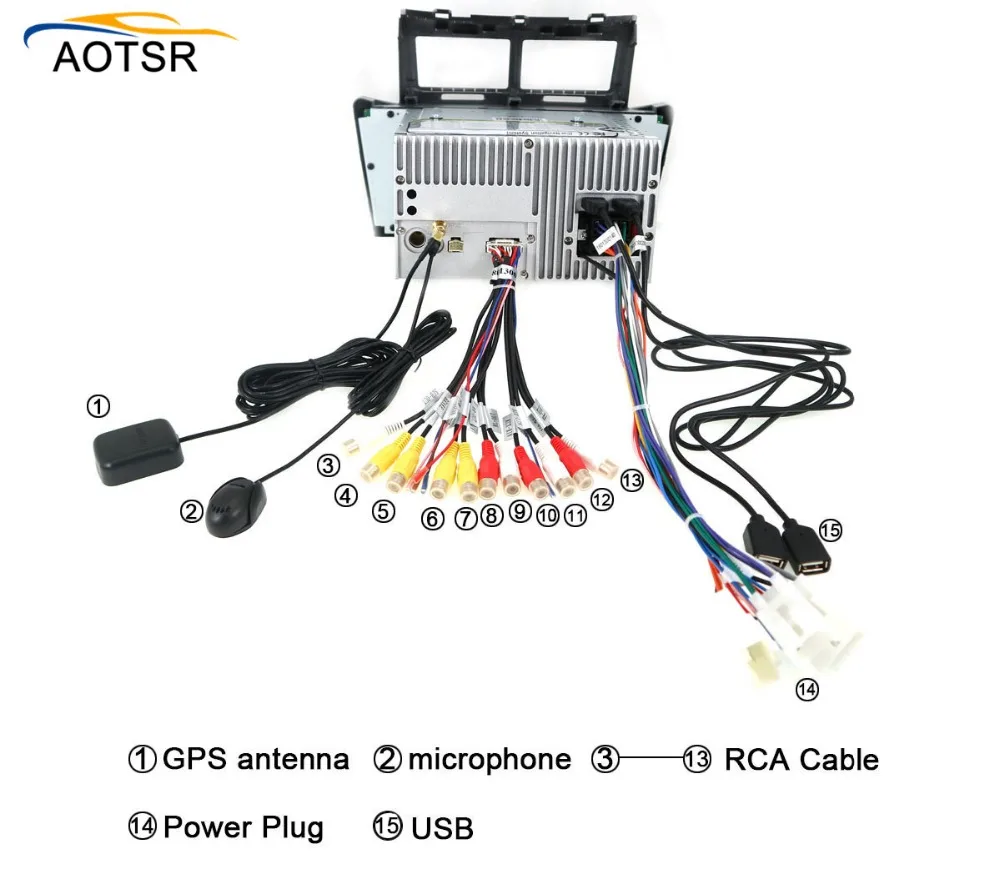 Best Android 8.1 Car DVD multimedia Player For Toyota Yaris 2005 2006 2007 2008 2009 2010 2011 car radio stereo with gps navigation 4