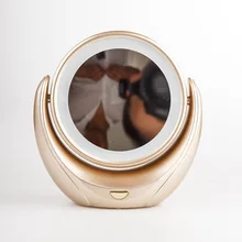 Makeup Mirror 5X Magnifying Double side with 10 LED Lightbulbs for Cosmetic & Skin Care Light Fashion Mirror