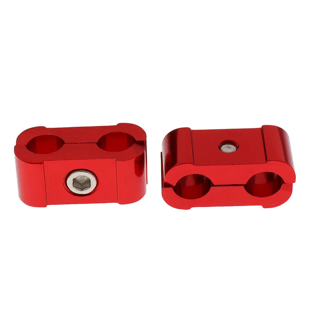 Set of 3 4 Hole Spark Plug Wire Separator Clamps Durable for 8/9/10mm High Quality Aluminum