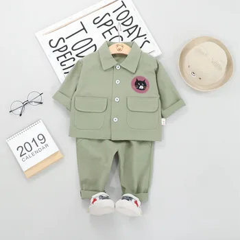 

Autumn Baby Boys Clothes Children Clothes Suits SET Kids Cartoon Shirt Pants 2Pcs/sets Toddler Cotton Clothing Infant Tracksuits