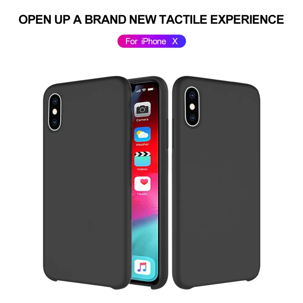 

FastDeng Soft Silicone Back Cover Phone Case For iPhone 6 7 8 Waterproof Simple Cute Phone Case For iPhone 6p 7p 8pX XS XR XSMax