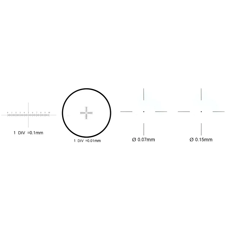 Крест точка DIV 0,01 мм ступенчатая калибровка микрометра линейка-слайд с 4 измерительные шкалы для стерео Биологический микроскоп