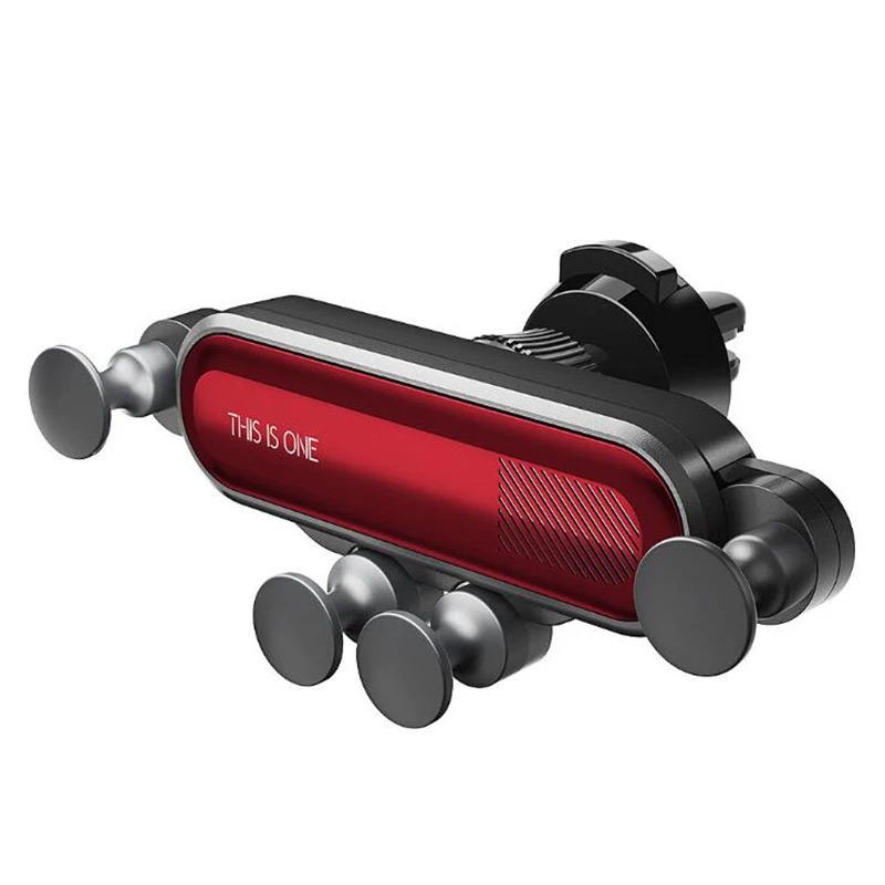 Универсальный автомобильный держатель для телефона с креплением на вентиляционное отверстие для смартфона, автомобильный держатель для iPhone XS MAX XR X huawei P20 P30 - Цвет: Красный