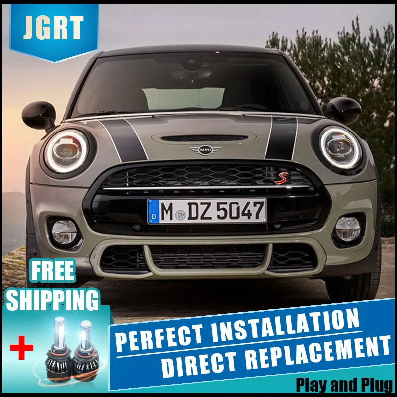  2PCS LED Headlights For BMW MINI 2014-2019 Car Led Lights Double Xenon Lens Car Accessories Daytime - 32979277889