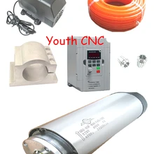 1 шт. 800 Вт мотор шпинделя водяного охлаждения и 0.8kw инвертор и 65 мм кронштейн зажим и водяной насос