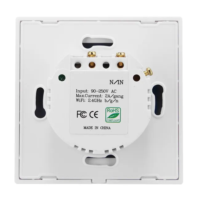 Kinco 86mm WIFI Smart Wall EU Switch Touch Panel APP Remote Control For Alexa/Google Home Voice Control Automatic Module
