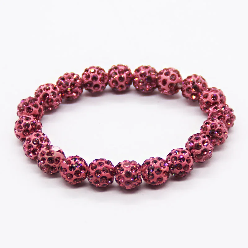 Женский браслет Shambhala классический из глины ручной работы 20 шаров бусин|fashion jewelry