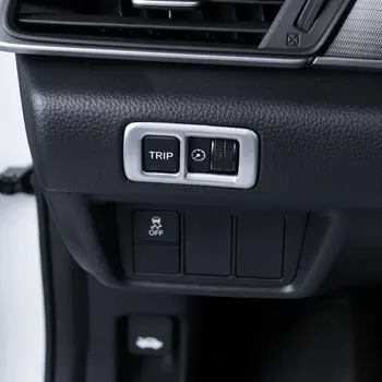 

ABS Matte and Carbon fibre For Honda Accord 10th 2018 2019 Car upper left middle control box decoration Accessories car styling