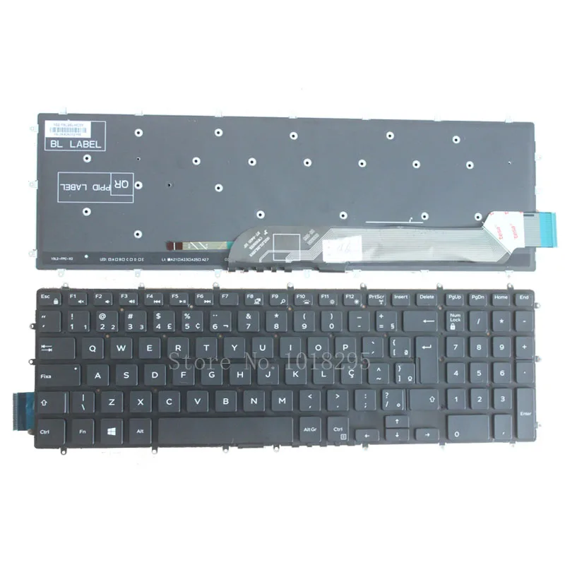 Новый BR Клавиатура для Dell Inspiron 15 "7000 7566 15-7566 7566-1845 BR Черный Клавиатура ноутбука без рамки