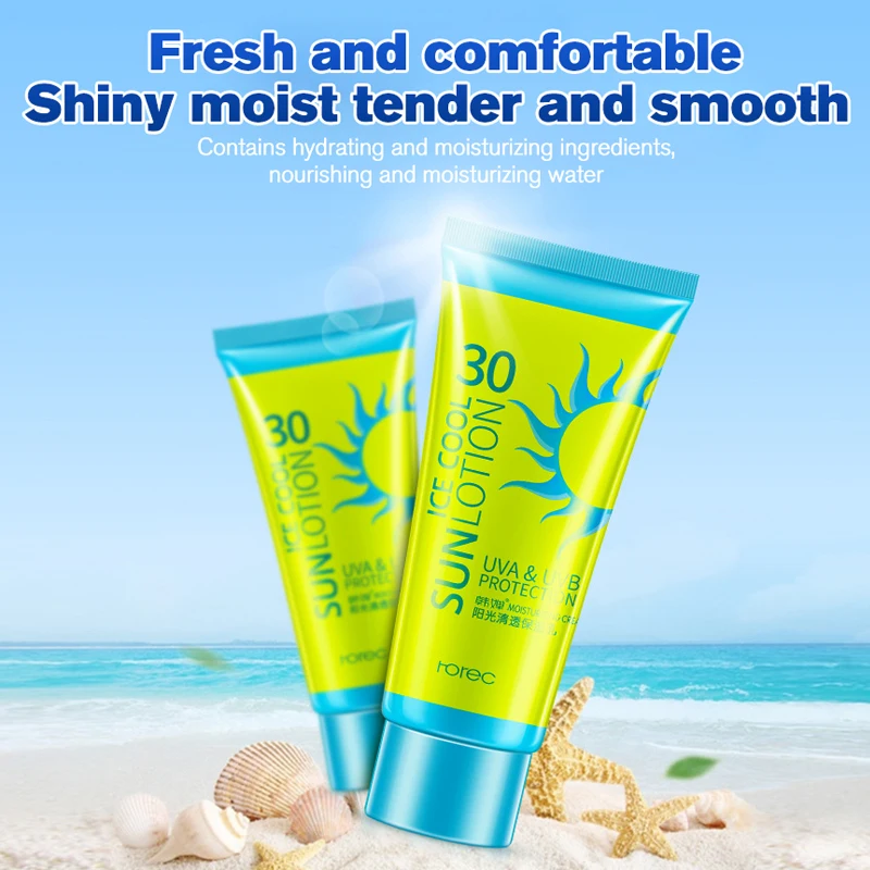 ROREC солнцезащитный крем для лица на солнечной батарее SPF 30 лосьон загара контроль