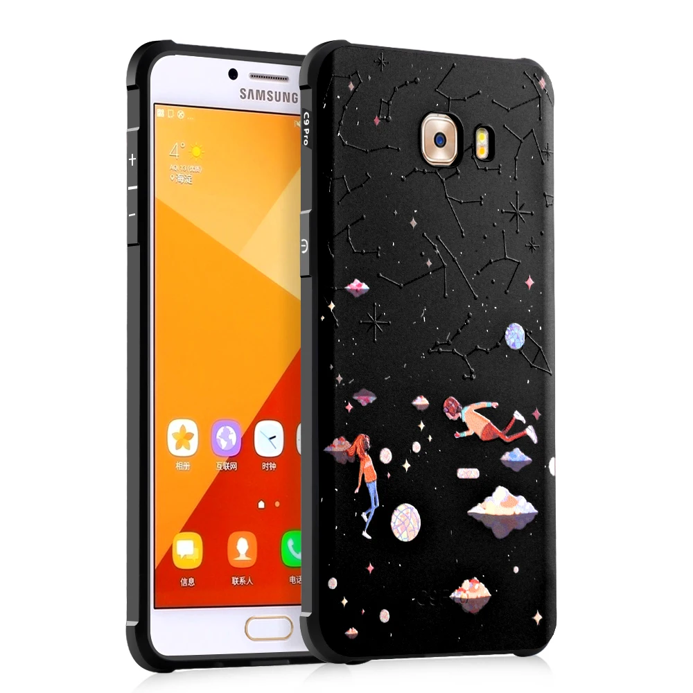 

Luxury Anti-knock Soft Silicone TPU Cases For Samsung Galaxy C9 Pro Case Full Protection Back Phone Cover For Samsung Galaxy C9