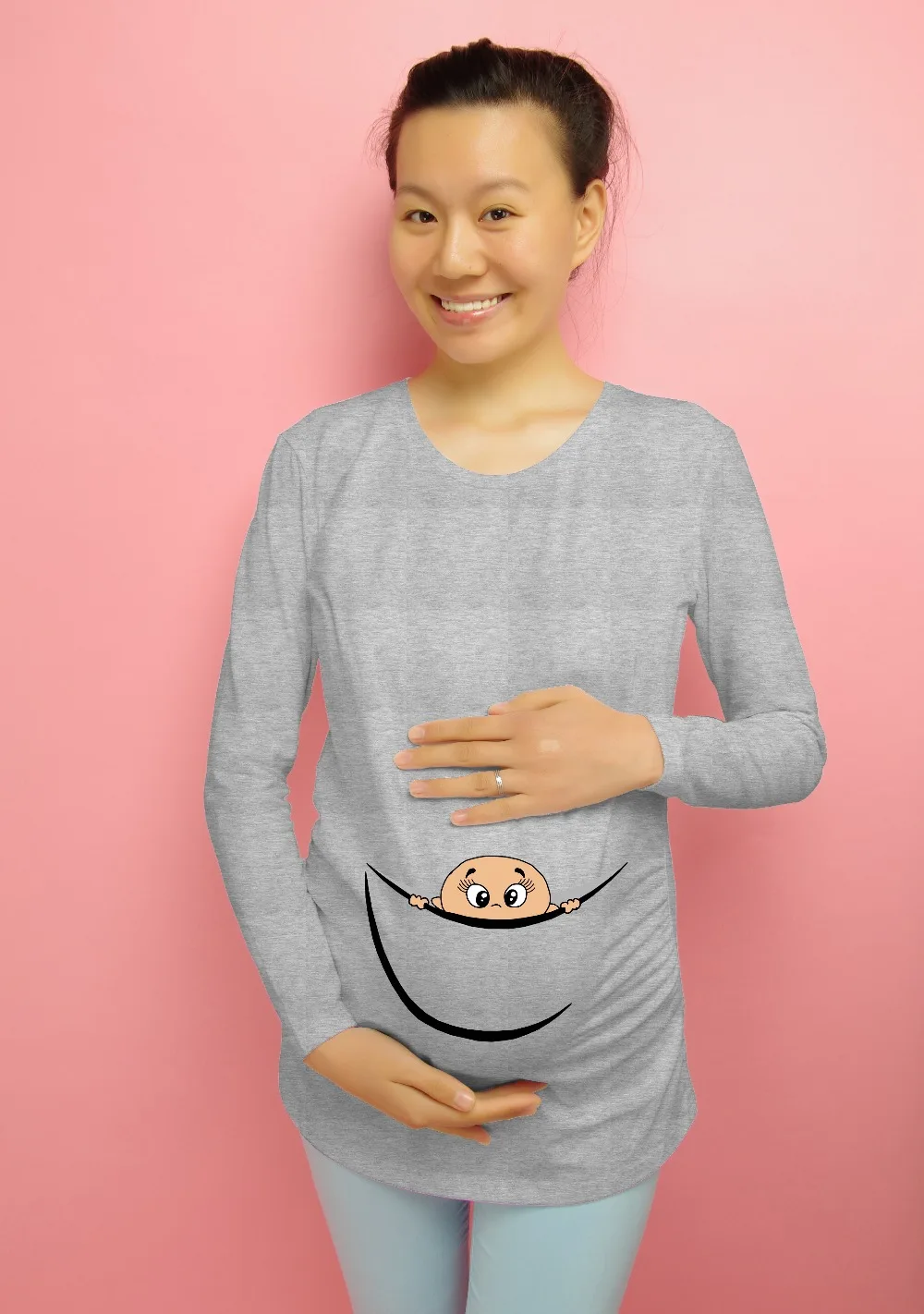 New Design Maternity Shirt 100 Cotton Maternity Clothing for pregnant