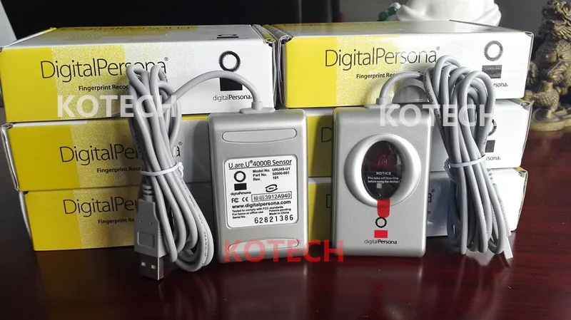 

Free Shipping Digital Persona Fingerprint Reader USB Biometric Fingerprint Scanner URU4000B Software Free SDK Access Control