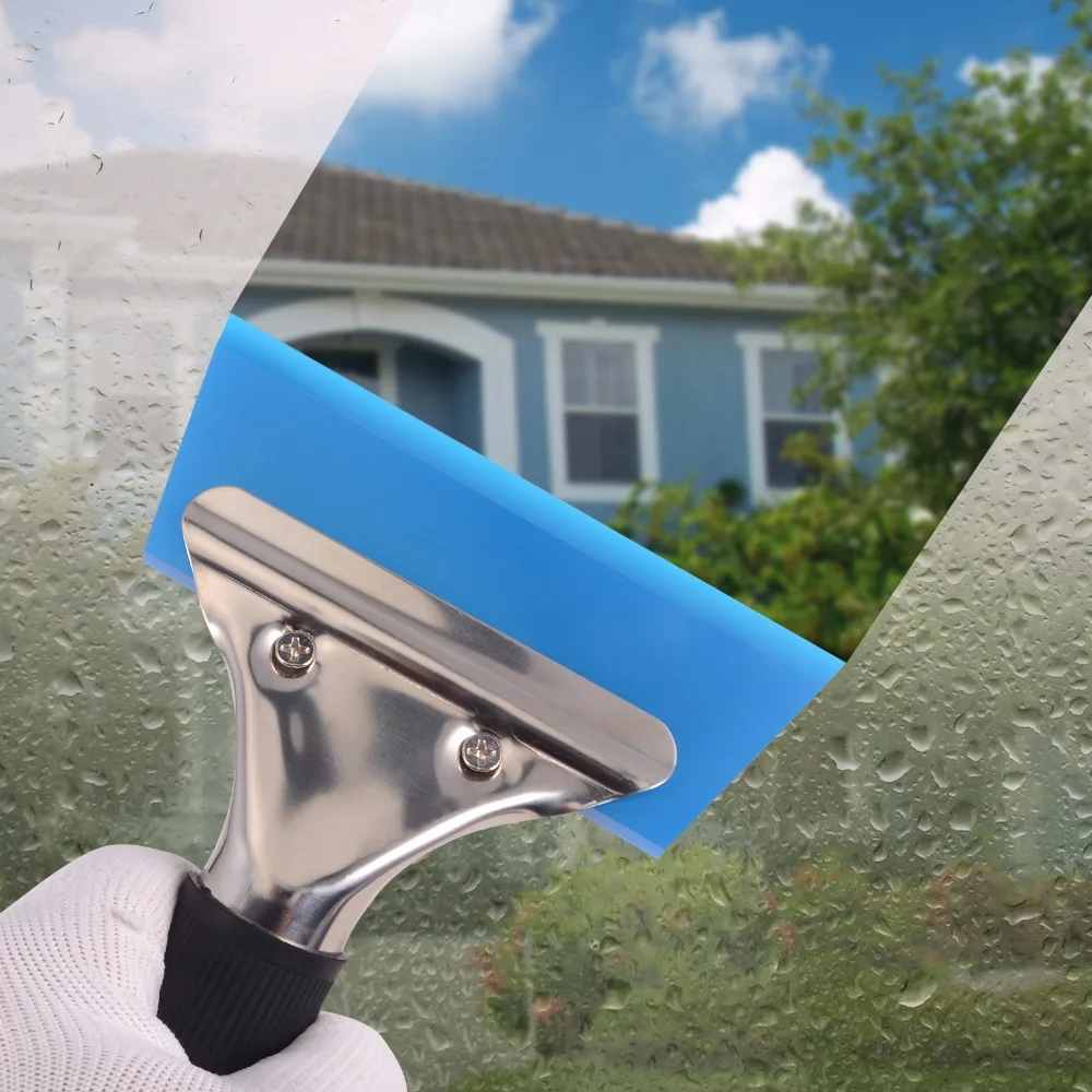 EHDIS Vinyl Film Car Wrap Blue Ice Snow Shovel Spare Blade For Rubber Handle Squeegee Scraper Car Cleaning Tool Window Tint Tool