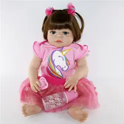 Reborn NPK кукла 23 "57 см полный Силиконовый reborn baby кукла может купать Девочка Малыш кукла подарок boneca Возрожденный Juguetes