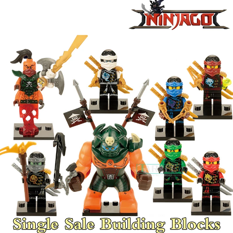 

1PC Lloyd Curtis Kai Niya Nada Khan Jie Dogshank diy figures Superheroes Avengers Starwars Building Block Bricks Kids Toys