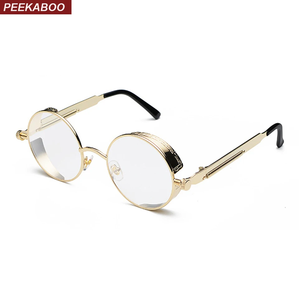 round eyeglasses gold