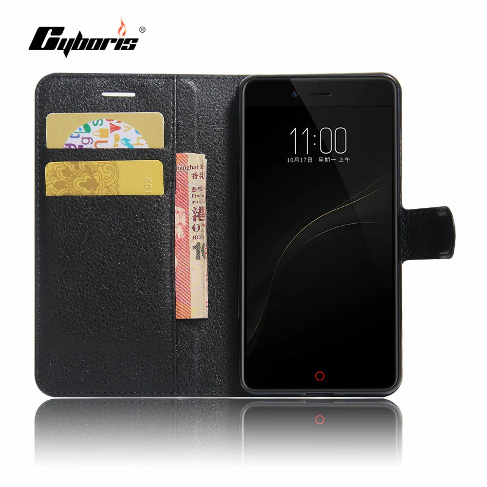 Роскошный флип-чехол CYBORIS для ZTE Nubia Z11 Mini S чехол сумки с подставкой и держателем