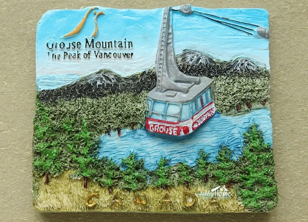 

Canada The Park of Vancouver Grouse Mountain 3D Resin Decorative Fridge Magnet Tourism Travel Souvenir