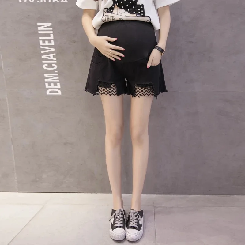 Женские джинсовые шорты с дырками для беременных|pants for pregnant|maternity summer pantspregnant care |