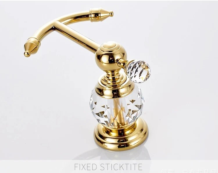 FLG Аксессуары для ванной комнаты Золотой Кристалл настенный крючок золото кристалл одного крючки крючок вешалки