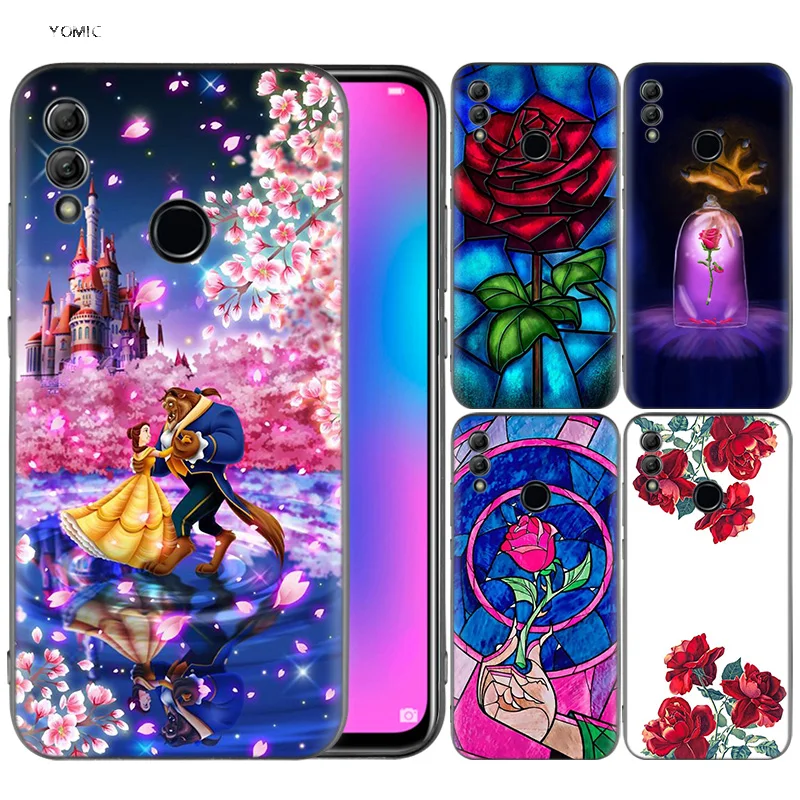 

Silicone Cover Case for Huawei Honor 10 9 Lite 8X 8C 8A Y6 Y7 Y9 7A Pro Prime 7C 2018 2019 V20 Beauty And The Beast