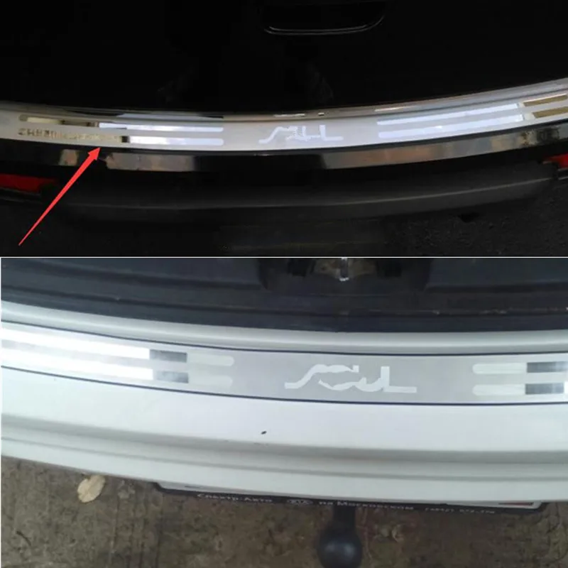 

for KIA SOUL 2009- 2010 REAR BUMPER PROTECTION boot SILL cover PLATE Panel STEP ACCESSORIES