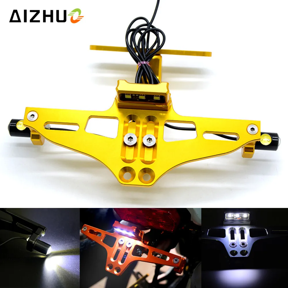 

Motorcycle License Plate Bracket Licence Plate Holder Frame Number Plate For Ducati 400 MONSTER 695 696 796 MONSTER 748 848 999