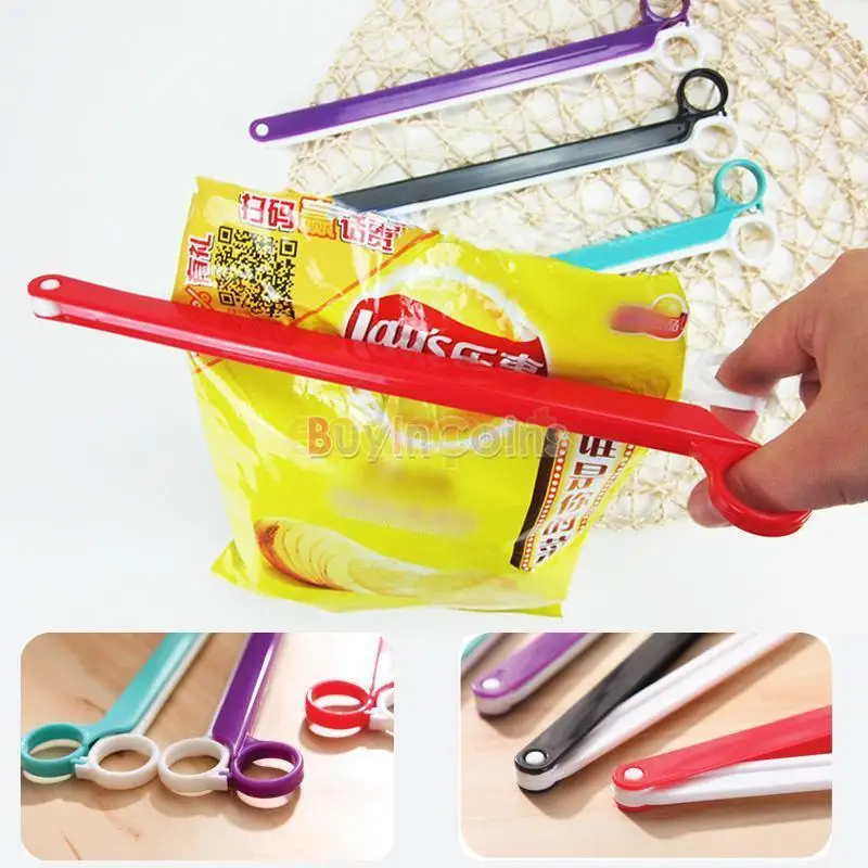 

Colorful Scissors Shape Food Storage Bag Clip Plastic Japan Sealing Clip Big Size