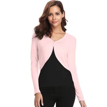 Женский розовый вязаный кардиган, свитер, Осенний Однотонный женский Топ с длинным рукавом, приталенный классический хлопковый кардиган