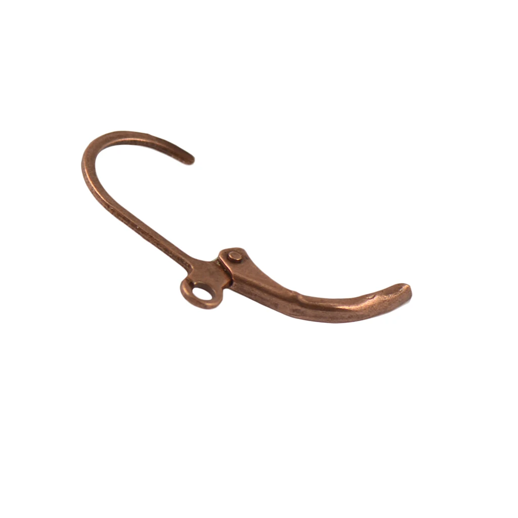 Phenovo 50 Pcs French Leverback Earrings Findings Earwire Hooks Open Loop Accessories DIY Jewelry Components - Copper 