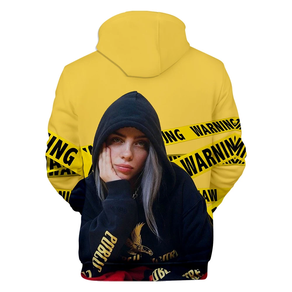 Новая Толстовка уличная billie eilish модная Толстовка мужская/wo Мужская толстовка модная певица хип-хоп унисекс толстовка с принтом Топ