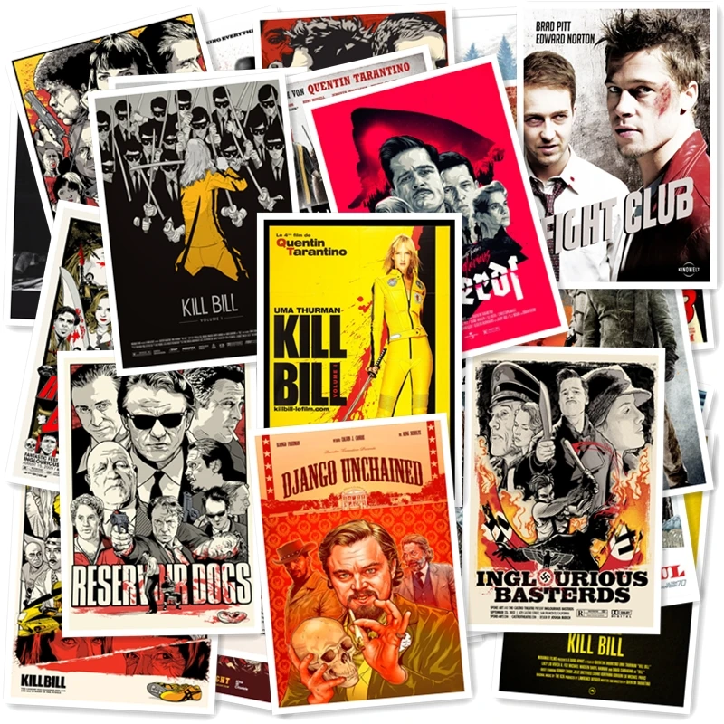 A1-43# Quentin Tarantino Pulp fiction 25/шт ПВХ серия стикер Kill Bill Vol.1 резервуар для собак Дорожный чемодан Граффити стиль