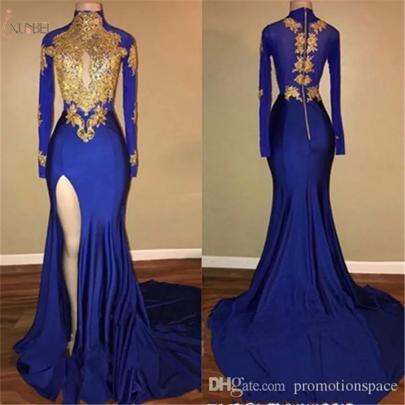 royal blue gala dress