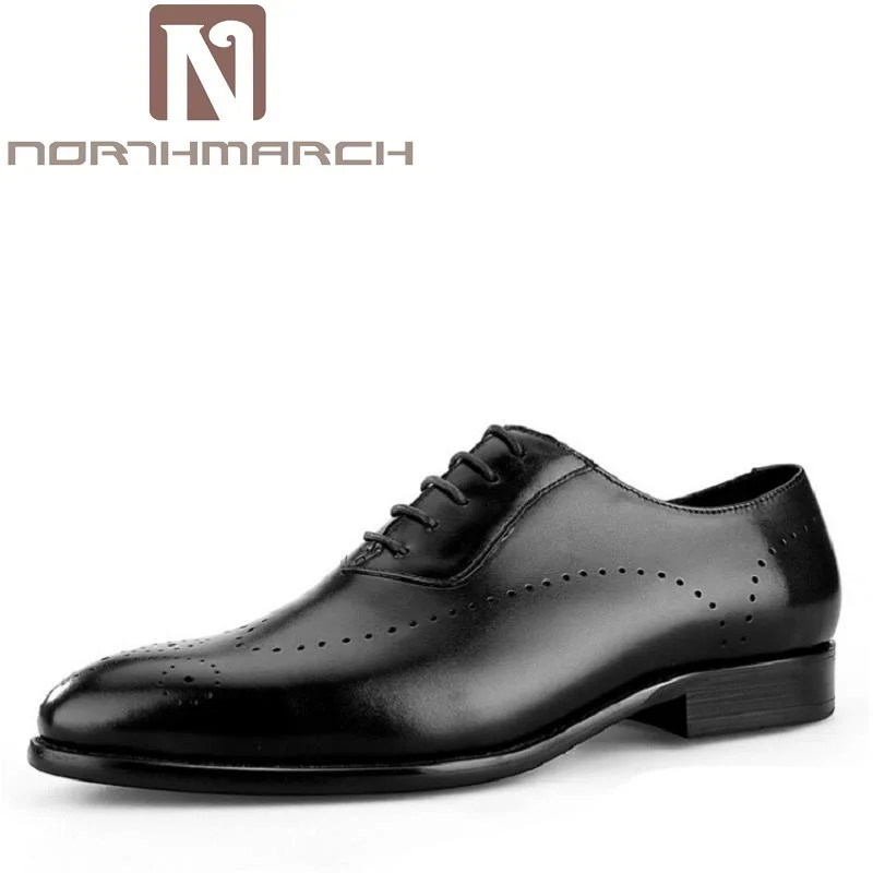 NORTHMARCH Fashion Genuine Leather Oxford Shoes Lace Up Casual Business Men Suit Shoes Men Brand Leather Wedding Brogue Shoes NORTHMARCH Fashion Genuine Leather Oxford Shoes Lace Up Casual Business Men Suit Shoes Men Brand Leather Wedding Brogue Shoes