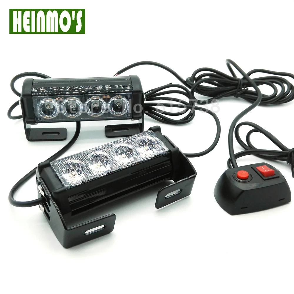 

4 Watt 8LED 12v Vehicle Mini Compact surface mount directional Strobe Light tail flashing lamp for vehicle truck car