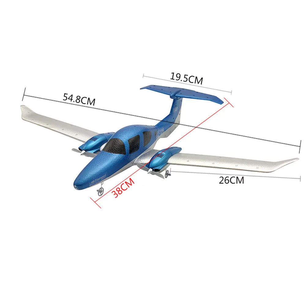 Фирменная Новинка 2,4G 3-Axis Gyro 548mm размах крыльев дистанционного Управление DIY планер с неподвижным крылом RC самолет для детей игрушки
